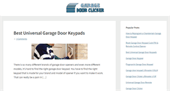 Desktop Screenshot of garagedoorclicker.com